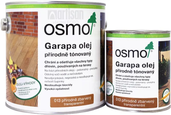 Osmo Terasový olej na GARAPA - prírodný 2,5 l 13 - prírodný