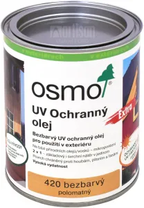OSMO UV OCHRANNÝ OLEJ 420 - Prírodný olej s biocídom 0,75 l 420 - bezfarebný extra
