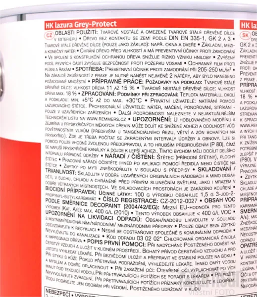 REMMERS GREY PROTECT - Dekoratívna zosivovacia lazúra REM - graphitgrau 2,5 L