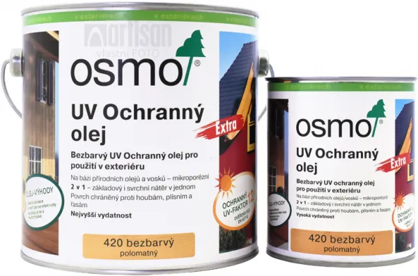 OSMO UV Olej Extra pre exteriéry 2.5 l Bezfarebný 420