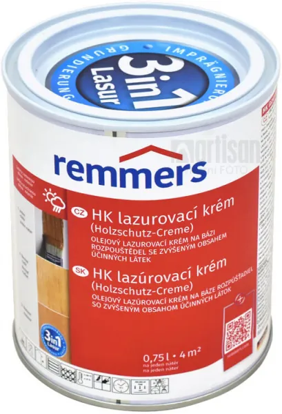 REMMERS HOLZSCHUTZ CREME - Lazúrovací olejový krém REM - eiche-hell 0,75 L