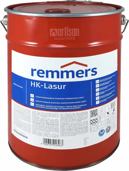 REMMERS HK lazúra - ochranná lazúra na drevo pre exteriér 10 l Pínia