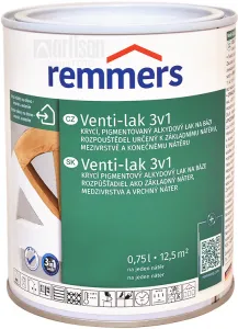 REMMERS Venti-lak 3v1 - krycí lak pre interiér aj exteriér 0.75 l Biely