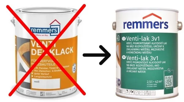 REMMERS Venti-lak 3v1 - krycí lak pre interiér aj exteriér 2.5 l Biely