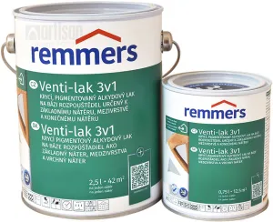 REMMERS Venti-lak 3v1 - krycí lak pre interiér aj exteriér 2.5 l Biely