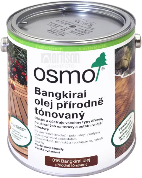 Osmo Terasový olej na BANGKIRAI - tmavý 2,5 l 16 - tmavý