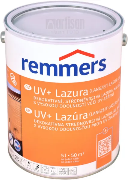 REMMERS UV+ LASUR - Dekoratívna strednovstvá lazúra REM - eiche rustikal 5 L