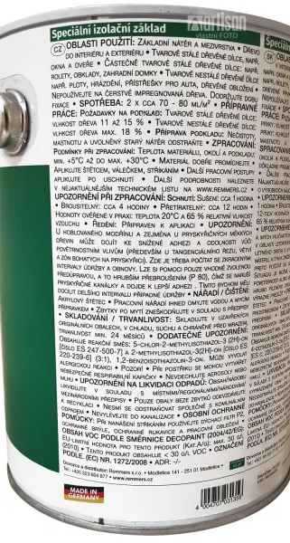 REMMERS - Špeciálny izolačný základ RAL 9016 - dopravná biela 2,5 L