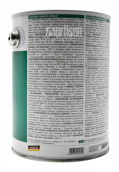 REMMERS - Špeciálny izolačný základ RAL 9016 - dopravná biela 5 L