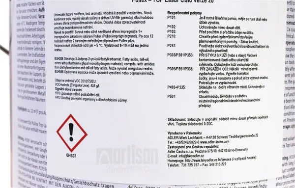 ADLER Pullex Top Lasur - tenkovrstvová lazúra pre exteriéry 2.5 l Frame ST 02/2