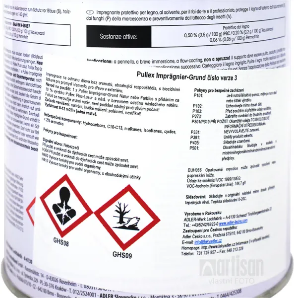 ADLER Pullex Imprägnier Grund - impregnácia na ochranu dreva v exteriéri 2.5 l Bezfarebná 4436000200