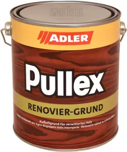 Adler Pullex Renovier Grund - polokrycí renovačný základný náter na zvetralý drevodom či okná 2,5 l beige - béžová
