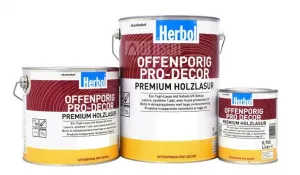 HERBOL Offenporig Pro Decor - univerzálna lazúra na drevo 2.5 l Orech 8405