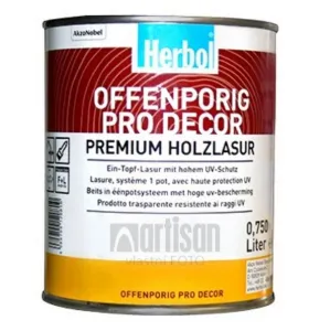 HERBOL Offenporig Pro Decor - univerzálna lazúra na drevo 0.75 l Rustikálny dub 1402