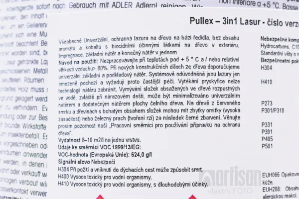 ADLER Pullex 3in1 Lasur - tenkovrstvová impregnačná lazúra 2.5 l Orech 4435050049