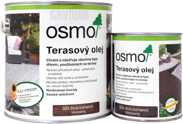 Osmo Terasový olej DUB BAHENNÝ 2,5 l 021 - dub bahenný