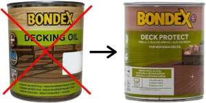 BONDEX DECK PROTECT - Ochranný syntetický napúšťací olej clear (bondex) 0,75 L