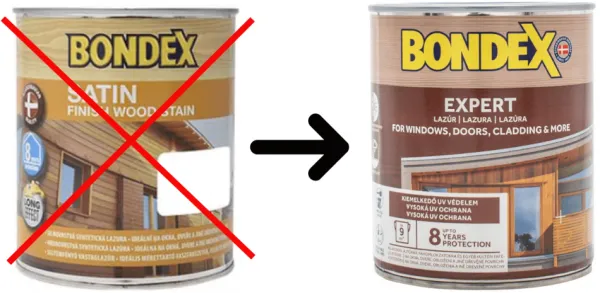 BONDEX EXPERT - Hrubovrstvá lazúra na drevo clear (bondex) 2,5 L