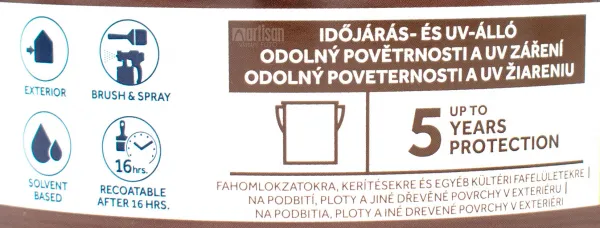 BONDEX CLASSIC - Tenkovrstvá syntetická lazúra na drevo ebony (bondex) 2,5 L
