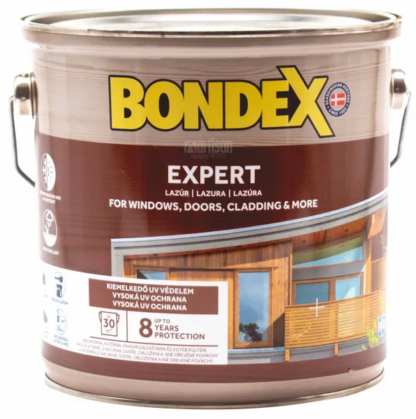 BONDEX EXPERT - Hrubovrstvá lazúra na drevo clear (bondex) 2,5 L