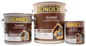 BONDEX CLASSIC - Tenkovrstvá syntetická lazúra na drevo ebony (bondex) 2,5 L