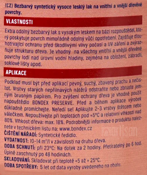 Lak lodný REGATTA vonk.0,75l BONDEX
