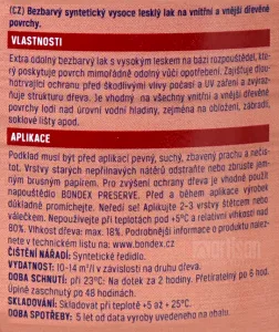Lak lodný REGATTA vonk.0,75l BONDEX