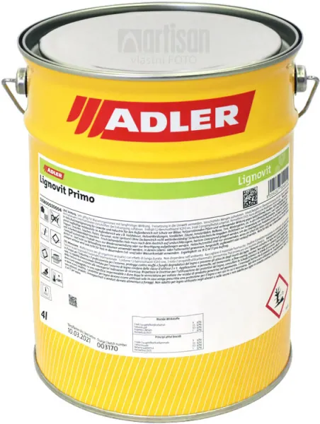 Adler Lignovit PRIMO - vodouriediteľná impregnácia na drevo s ochranou voči škodcom 4 l lignovit primo - bezfarebný