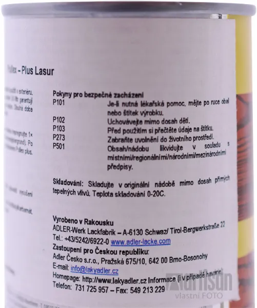 ADLER Pullex Plus Lasur - lazúra na ochranu dreva v exteriéri 0.125 l Palisander 50324
