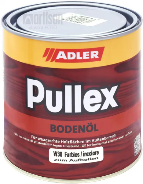 ADLER PULLEX BODENÖL - Terasový olej na všetky dreviny 750 ml farblos - bezfarebný