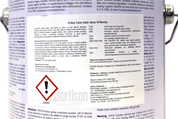 ADLER Pullex Color - krycia farba na drevo 2.5 l Schwarzgrau / Čiernošedá RAL 7021