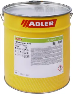 ADLER Lignovit Lasur - vodou riediteľná lazúra na drevo v exteriéri 18 l Naturgrau 53955