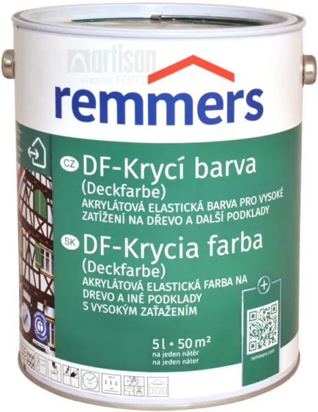 REMMERS DF - Vysoko krycia vodouriediteľná farba REM - dunkelgrau 5 L