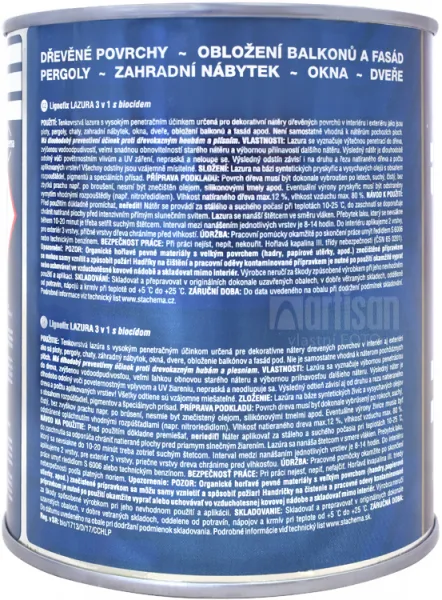 Lignofix LAZÚRA 3v1 - olejová lazúra s biocidom 2.2 l Dub