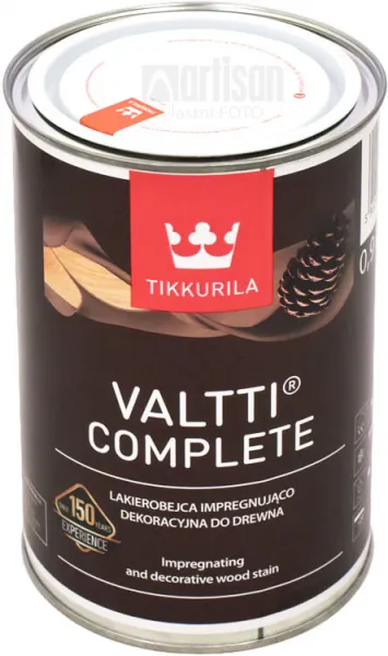 TIKKURILA Valtti Complete - matná tenkovrstvová lazúra s ochranou proti UV žiareniu 0.9 l Vasa 5080