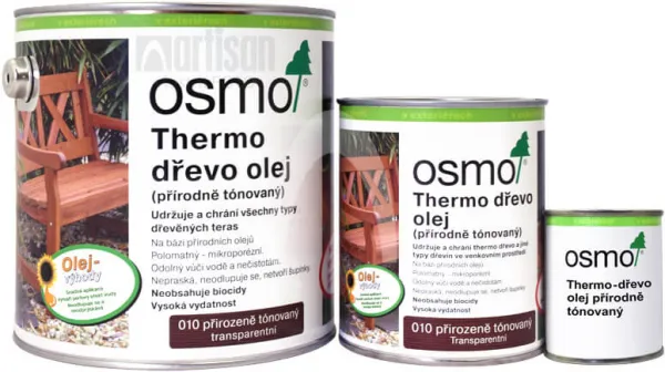 OSMO - Farebný terasový olej (vzorka) 010 - thermo drevo (prírodne sfarbený) 0,005 L