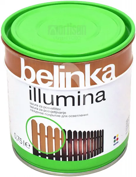 Belinka Illumina- zosvetľovacia lazúra na drevo 0,75 l svetlá - krycia