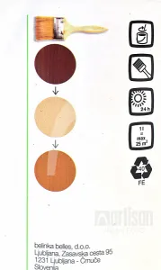 Belinka Illumina- zosvetľovacia lazúra na drevo 0,75 l svetlá - krycia