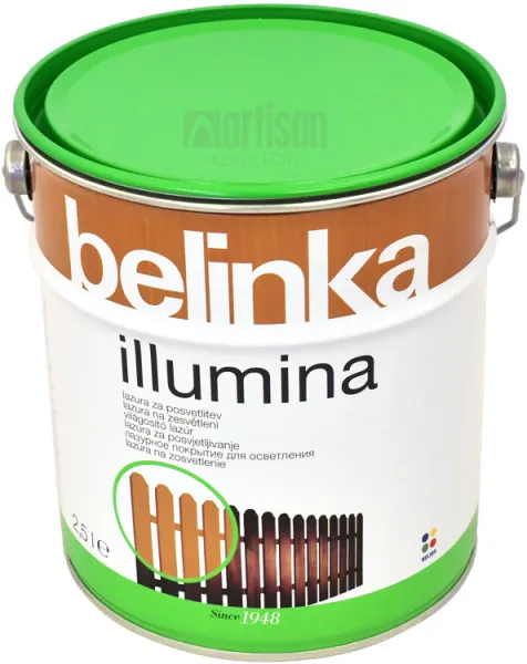 Belinka Illumina- zosvetľovacia lazúra na drevo 2,5 l svetlá - krycia