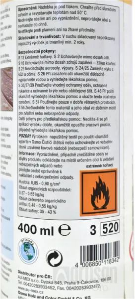 OSMO Olej na záhradný nábytok - sprej 0,4 l 008 - bezfarebný