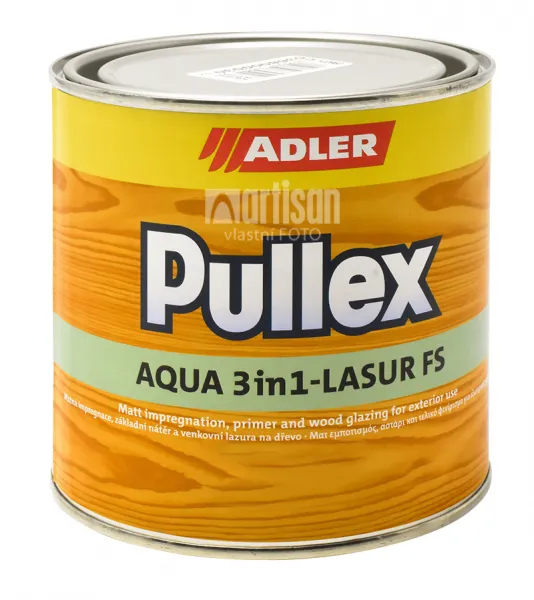 ADLER PULLEX AQUA 3v1 - Univerzálna tenkovrstvá lazúra eiche - dub 0,75 l