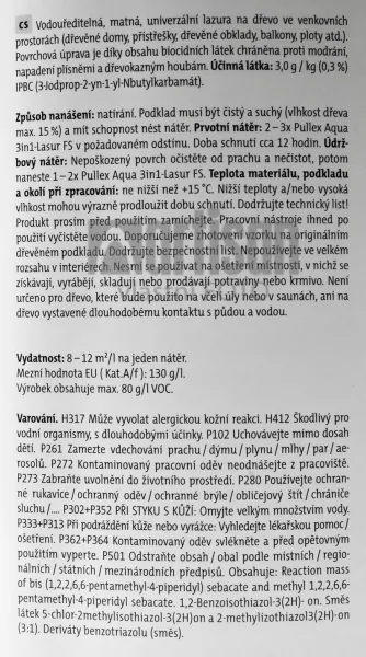 ADLER PULLEX AQUA 3v1 - Univerzálna tenkovrstvá lazúra eiche - dub 2,5 l