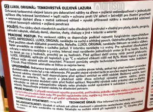 LUXOL Originál - dekoratívna tenkovrstvová lazúra na drevo 2.5 l Orech