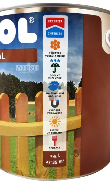 LUXOL Originál - dekoratívna tenkovrstvová lazúra na drevo 2.5 l Orech