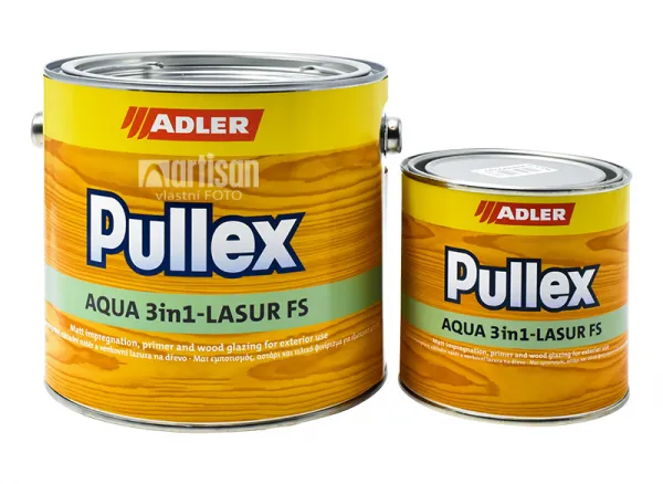 ADLER PULLEX AQUA 3v1 - Univerzálna tenkovrstvá lazúra kiefer - borovica 0,75 l