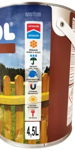 LUXOL Originál - dekoratívna tenkovrstvová lazúra na drevo 4.5 l Orech
