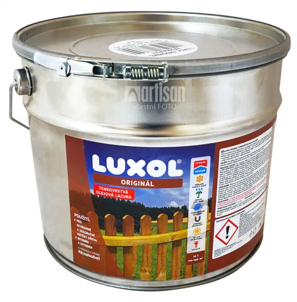 LUXOL Originál - dekoratívna tenkovrstvová lazúra na drevo 10 l Gaštan