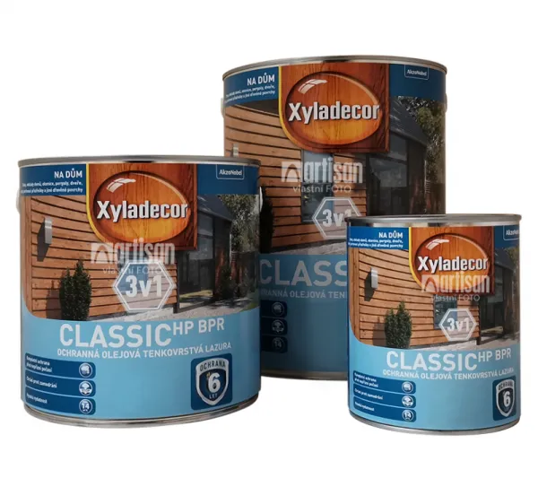 XYLADECOR Classic HP BPR 3v1 - ochranná olejová tenkovrstvová lazúra na drevo 2.5 l Dub