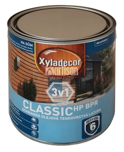 XYLADECOR Classic HP BPR 3v1 - ochranná olejová tenkovrstvová lazúra na drevo 2.5 l Dub