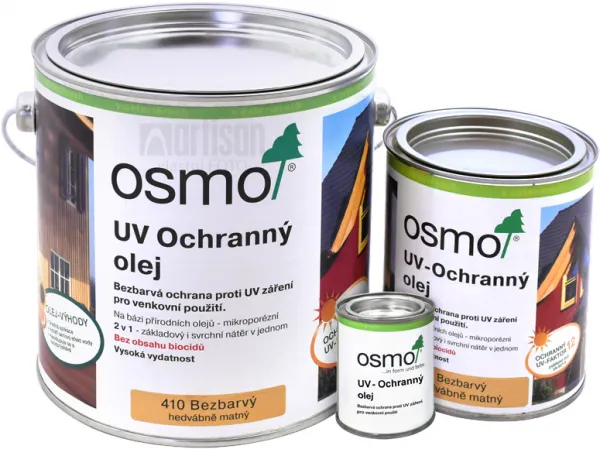 OSMO UV OCHRANNÝ OLEJ  410 - Prírodný olej bez biocídov 0,75 l 410 - bezfarebný